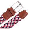 custom elastic belt braided stretch belt cinturon