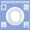 Elastic Cord Earloop for Face Mask - Elastic Loop Ear Rope Stretch Flat String Trim for Crafting,Hanging, Mask Making