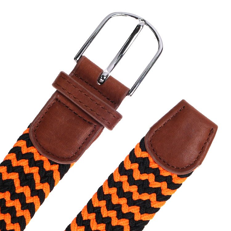 Fashionable woven elastic belt is better with clothes and pants